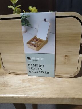 Bamboo Beauty Organizer - Natural Bamboo